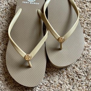 TORY BURCH WEDGE SANDALS - EUC